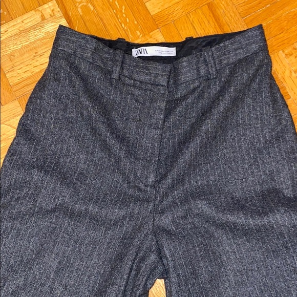 Zara pinstripe grey wool pants - Picture 3 of 15